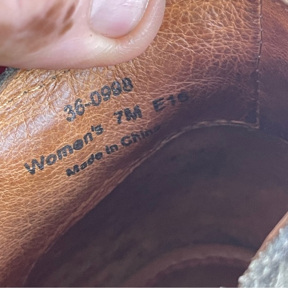 Trask Allison Ankle Boots Green Suede Leather Women Size 7.0 - Picture 11 of 14